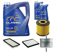 DENCKERMANN Controllo Set MANNOL Classic 10W-40 7L Per Volvo V40 Kombi 2.0 T
