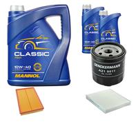 DENCKERMANN Controllo Set MANNOL Classic 10W-40 7L Per VW Fox 1.4