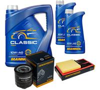 DENCKERMANN Controllo Set MANNOL Classic 10W-40 7L Per VW Golf VI 1.4 Polo