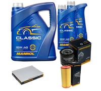 DENCKERMANN Controllo Set MANNOL Classic 10W-40 7L Per VW Lupo 1.4 FSI