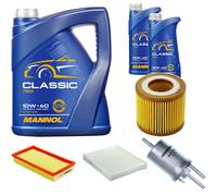 DENCKERMANN Controllo Set MANNOL Classic 10W-40 7L Per VW Polo 1.2 12V Seat