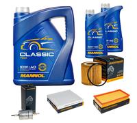 DENCKERMANN Controllo Set MANNOL Classic 10W-40 7L Per VW Polo 1.2 12V Seat