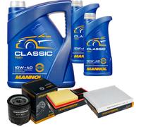 DENCKERMANN Controllo Set MANNOL Classic 10W-40 7L Per VW Polo 1.4 16V Seat