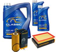 DENCKERMANN Controllo Set MANNOL Classic 10W-40 7L Per VW Sharan 1.9 TDI