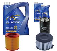 DENCKERMANN Controllo Set MANNOL Classic 10W-40 7L Per VW Transporter IV Bus