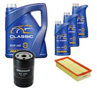 DENCKERMANN Controllo Set MANNOL Classic 10W-40 8L Per Audi 80 1.8 S 2.0 E