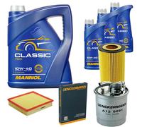 DENCKERMANN Controllo Set MANNOL Classic 10W-40 8L Per Audi A8 2.5 TDI
