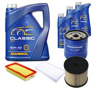 DENCKERMANN Controllo Set MANNOL Classic 10W-40 8L Per Citroën C5 II Break