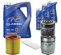 DENCKERMANN Controllo Set MANNOL Classic 10W-40 8L Per Fiat Ducato Kasten