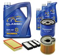 DENCKERMANN Controllo Set MANNOL Classic 10W-40 8L Per Fiat Scudo Kasten 2.0