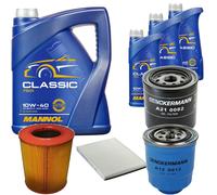 DENCKERMANN Controllo Set MANNOL Classic 10W-40 8L Per Ford Maverick 2.7 TD