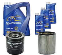 DENCKERMANN Controllo Set MANNOL Classic 10W-40 8L Per Hyundai H100 Kasten