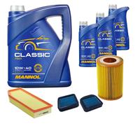 DENCKERMANN Controllo Set MANNOL Classic 10W-40 8L Per Mercedes-Benz E-Klasse