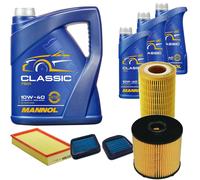 DENCKERMANN Controllo Set MANNOL Classic 10W-40 8L Per Mercedes-Benz E-Klasse