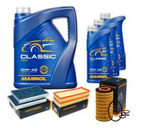 DENCKERMANN Controllo Set MANNOL Classic 10W-40 8L Per Mercedes-Benz S-Klasse