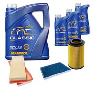 DENCKERMANN Controllo Set MANNOL Classic 10W-40 8L Per Mercedes C-Klasse CLK