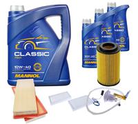 DENCKERMANN Controllo Set MANNOL Classic 10W-40 8L Per Mercedes M-Klasse ML