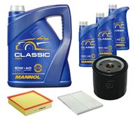 DENCKERMANN Controllo Set MANNOL Classic 10W-40 8L Per Opel Omega B 2.2 16V