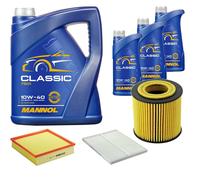 DENCKERMANN Controllo Set MANNOL Classic 10W-40 8L Per Opel Omega B 2.5 V6
