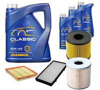 DENCKERMANN Controllo Set MANNOL Classic 10W-40 8L Per Opel Vivaro Kasten