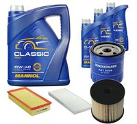 DENCKERMANN Controllo Set MANNOL Classic 10W-40 8L Per Peugeot 807 2.2 HDi