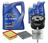 DENCKERMANN Controllo Set MANNOL Classic 10W-40 8L Per Renault Laguna II 1.6