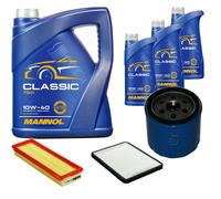 DENCKERMANN Controllo Set MANNOL Classic 10W-40 8L Per Renault Megane I