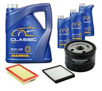 DENCKERMANN Controllo Set MANNOL Classic 10W-40 8L Per Renault Megane Scenic