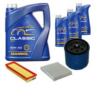 DENCKERMANN Controllo Set MANNOL Classic 10W-40 8L Per Renault Scénic I