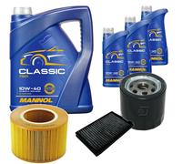 DENCKERMANN Controllo Set MANNOL Classic 10W-40 8L Per Saab 9-5 Kombi 2.0 T