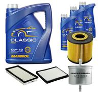 DENCKERMANN Controllo Set MANNOL Classic 10W-40 8L Per Volvo V40 Kombi 2.0 T