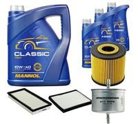 DENCKERMANN Controllo Set MANNOL Classic 10W-40 8L Per Volvo V40 Kombi 2.0 T