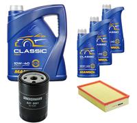 DENCKERMANN Controllo Set MANNOL Classic 10W-40 8L Per VW Golf II 1.8I Cat