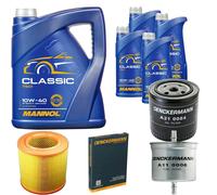 DENCKERMANN Controllo Set MANNOL Classic 10W-40 9L Per Audi A8 3.0