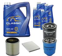 DENCKERMANN Controllo Set MANNOL Classic 10W-40 9L Per Ford Maverick 2.7 TD