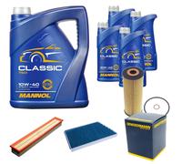 DENCKERMANN Controllo Set MANNOL Classic 10W-40 9L Per Mercedes-Benz C-Class