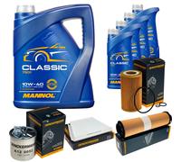 DENCKERMANN Controllo Set MANNOL Classic 10W-40 9L Per Mercedes-Benz E-Klasse
