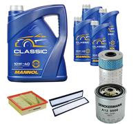 DENCKERMANN Controllo Set MANNOL Classic 10W-40 9L Per Mercedes-Benz E-Klasse