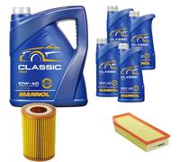 DENCKERMANN Controllo Set MANNOL Classic 10W-40 9L Per Mercedes-Benz E-Klasse