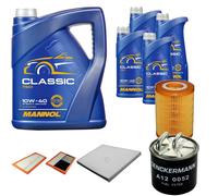 DENCKERMANN Controllo Set MANNOL Classic 10W-40 9L Per Mercedes-Benz E-Klasse