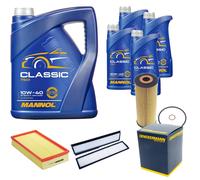 DENCKERMANN Controllo Set MANNOL Classic 10W-40 9L Per Mercedes-Benz E-Klasse