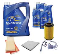 DENCKERMANN Controllo Set MANNOL Classic 10W-40 9L Per Mercedes E-Klasse CLS