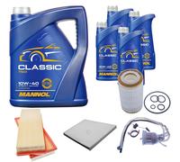 DENCKERMANN Controllo Set MANNOL Classic 10W-40 9L Per Mercedes E-Klasse CLS