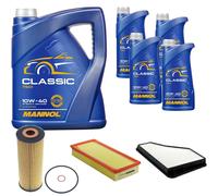 DENCKERMANN Controllo Set MANNOL Classic 10W-40 9L Per Mercedes S-Klasse 300