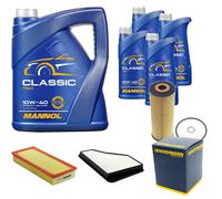 DENCKERMANN Controllo Set MANNOL Classic 10W-40 9L Per Mercedes S-Klasse 300
