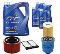 DENCKERMANN Controllo Set MANNOL Classic 10W-40 9L Per Nissan Patrol GR V