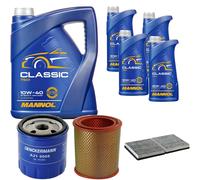 DENCKERMANN Controllo Set MANNOL Classic 10W-40 9L Per Renault Espace II 2.2