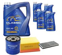 DENCKERMANN Controllo Set MANNOL Classic 10W-40 9L Per Renault Espace III