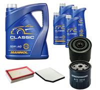 DENCKERMANN Controllo Set MANNOL Classic 10W-40 9L Per Renault Laguna I 2.2