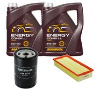 DENCKERMANN Controllo Set MANNOL Combi LL 5W-30 10L Per Audi 80 1.8 S 2.0 E